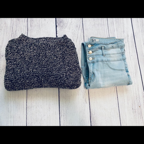 Black and cream knit sweatshirt - Picture 4 of 4